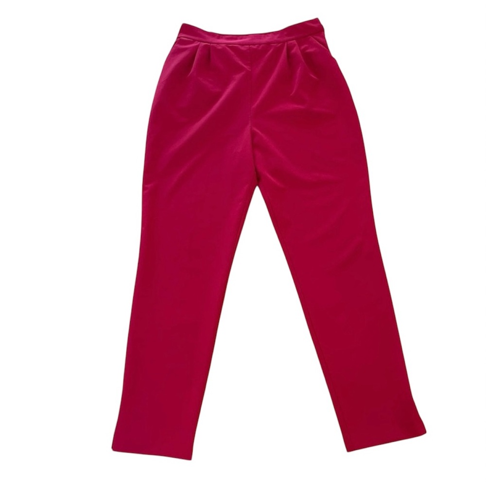 ASOS Women's Red Pants, Valentine’s, Office Workwear, women’s Sz 10, Pockets